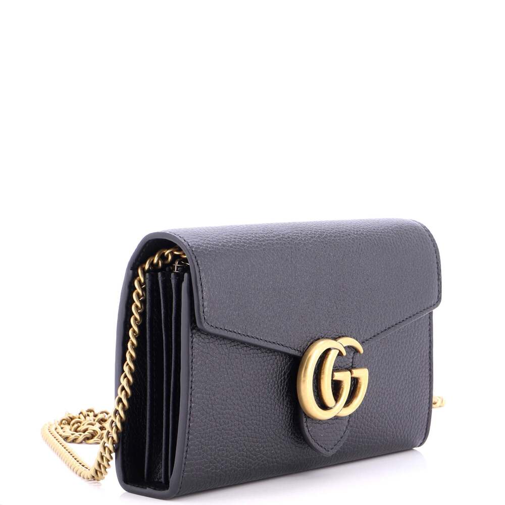 Gucci Gg Marmont Chain Wallet Leather #241664G12B - Picture 2 of 6